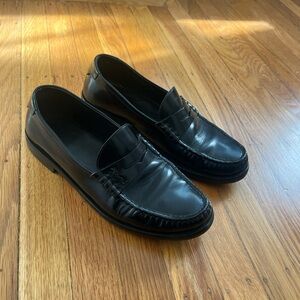 Saint Laurent black penny loafers